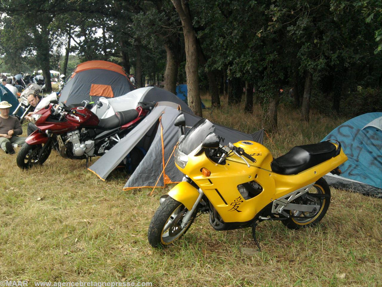 Suzuki 750 GSXF de 93 d'un motard de Mayenne