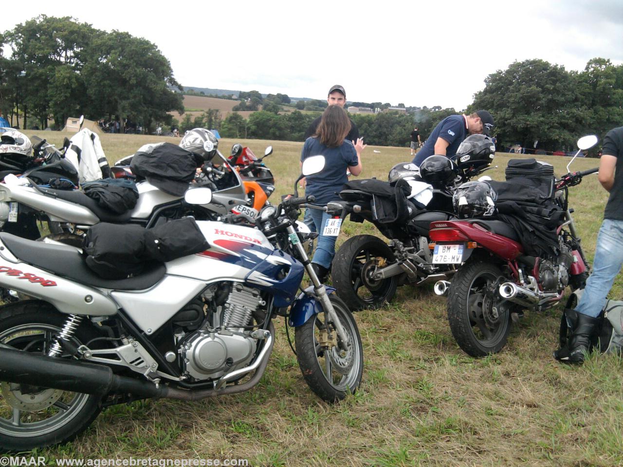 Les motards arrivent