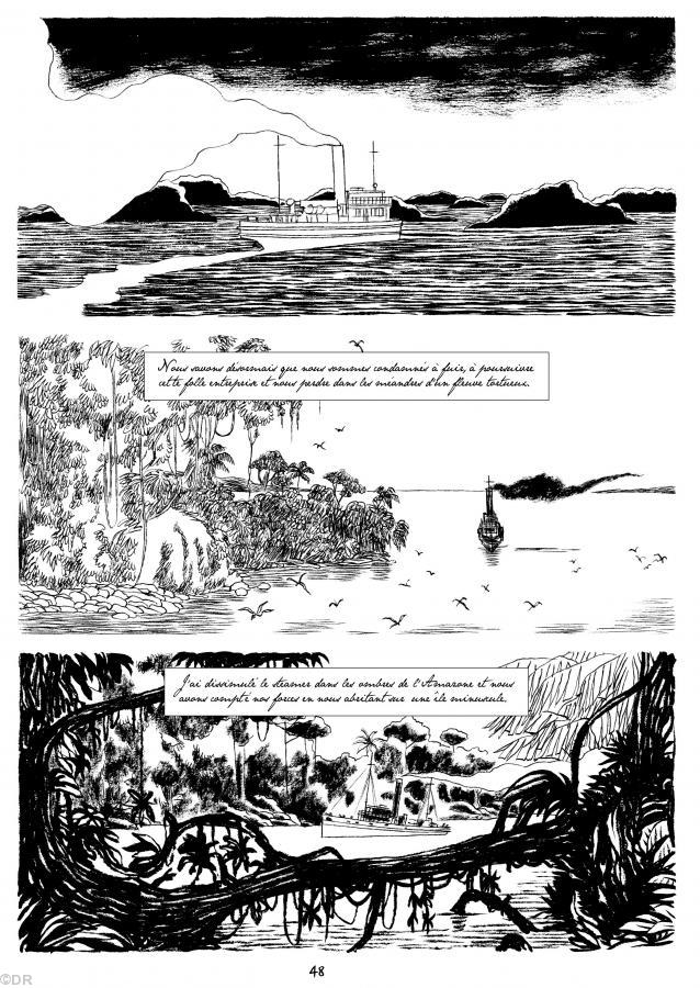 Les planches originales de la BD de Christian Cailleaux et Bernard Giraudeau 