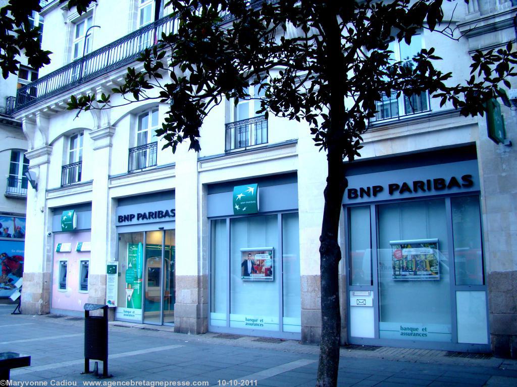 Nantes. L'agence BNP Paribas du Cours des 50 Otages.