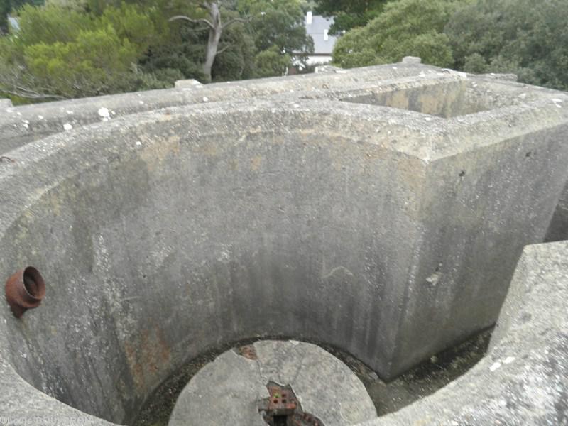 Le poste de guet vu du dessus.