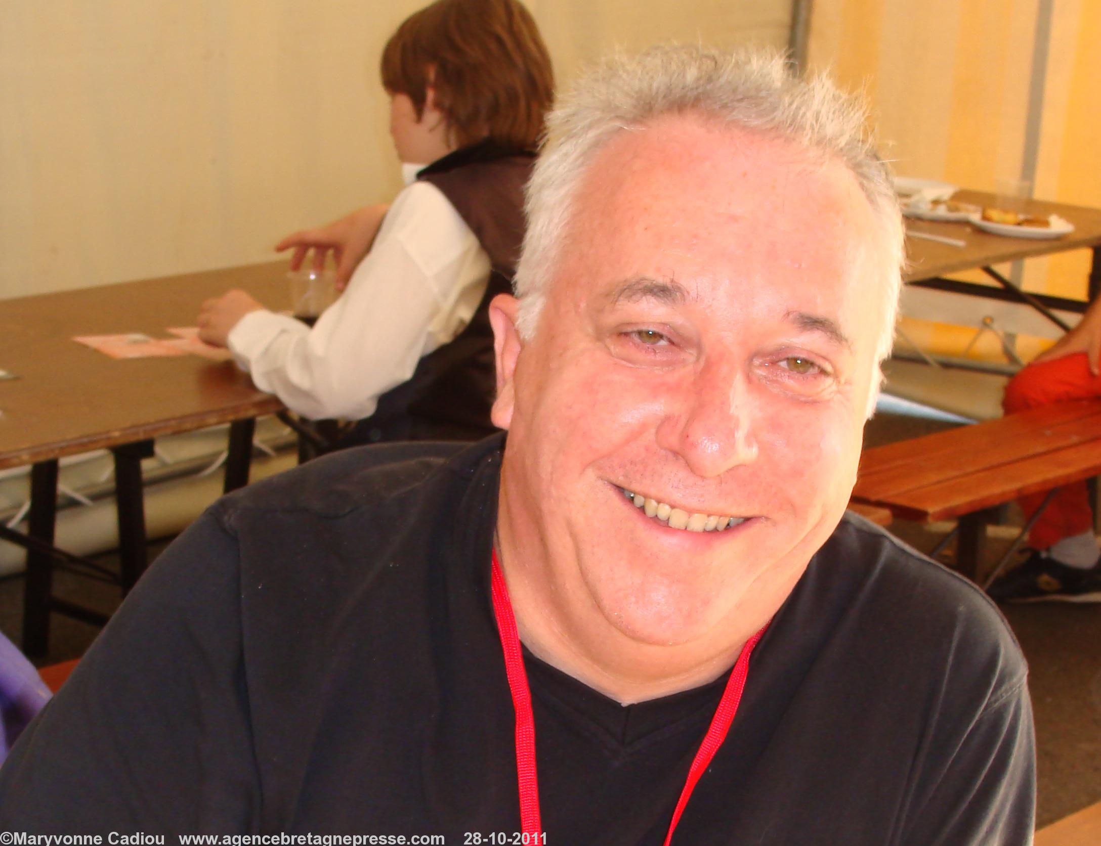 Pascal Lamour <i>back stage</i> lors de la Festimanif à Nantes le 20 septembre 2009.