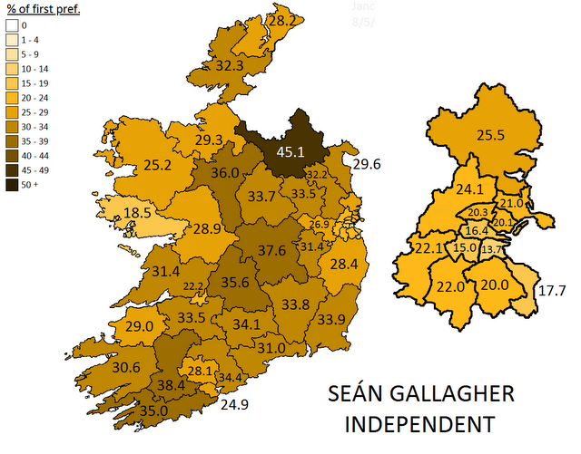 Les résultats de Sean Gallagher.