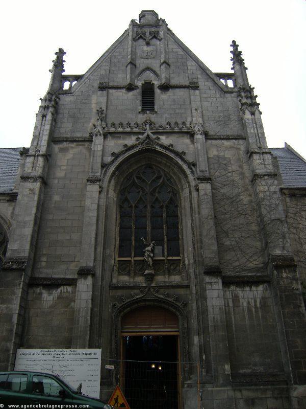 Façade de la chapelle de l'Immaculée  anciennement chapelle Saint-Antoine de Pade.