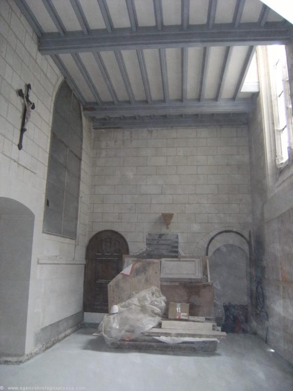 Le dernier vestige du couvent des Minimes : la sacristie de la chapelle.