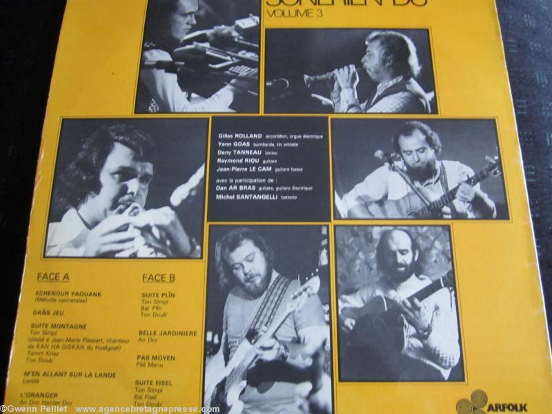 Les musiciens du début des Sonerien Du (années 1970).