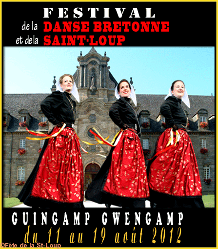 Affiche 2012 du Festival de la St-Loup à 
Guingamp