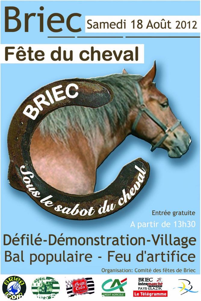 Affiche de la fête du Cheval à Briec