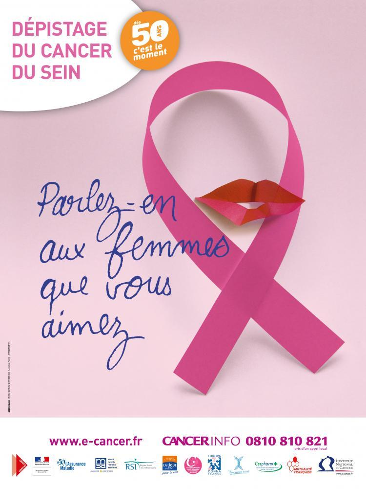 Promotion en faveur de la campagne de 
dépistage du cancer du sein (octobre rose)