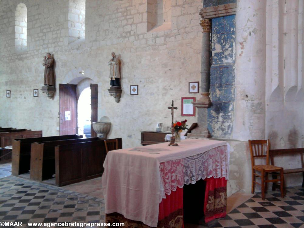 Vue de l'intérieur de l'église