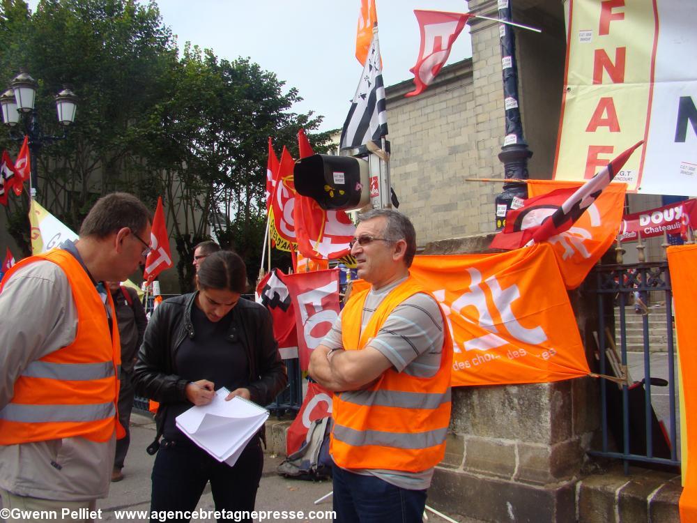 Jean-Luc Guillart  délégué syndical Cfdt 
de Doux Quimper