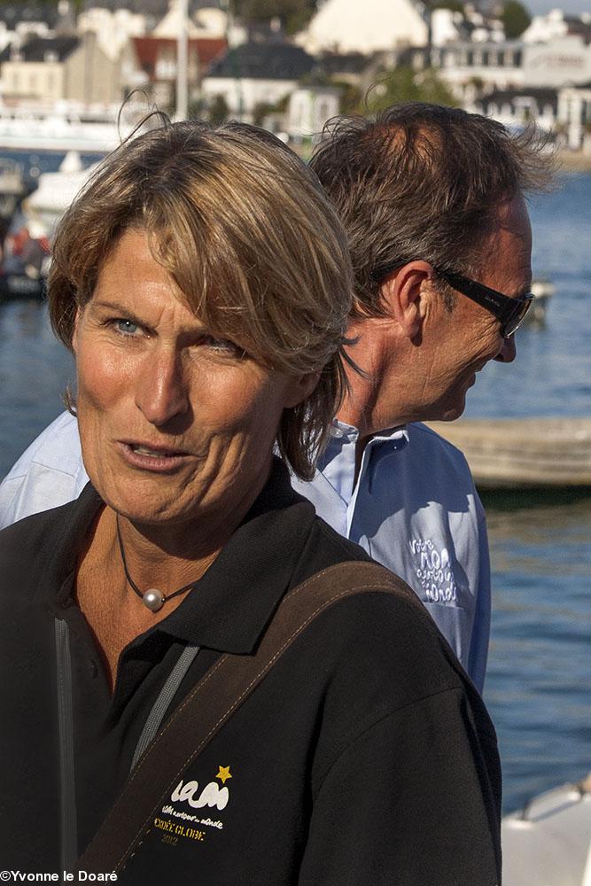 Anne Quéméré  qui a traversé l'Atlantique 
à la rame en 87 jours et Bertrand de Broc