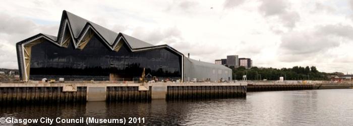 Le <i>Riverside Museum</i> sur la Clyde à Glasgow.