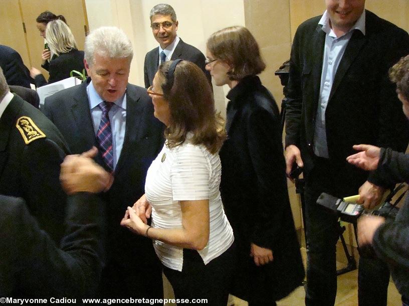 Philippe Grosvalet avec Catherine Lambert.