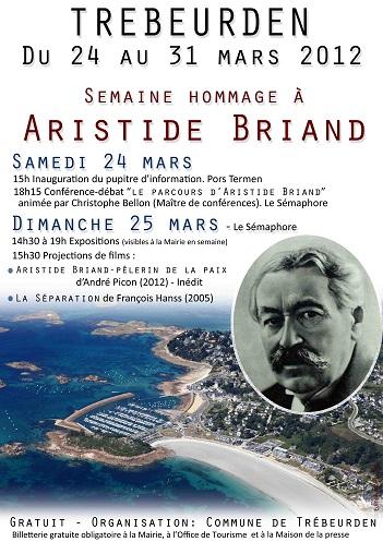 Affiche de la Semaine Aristide Briand à Trebeurden.