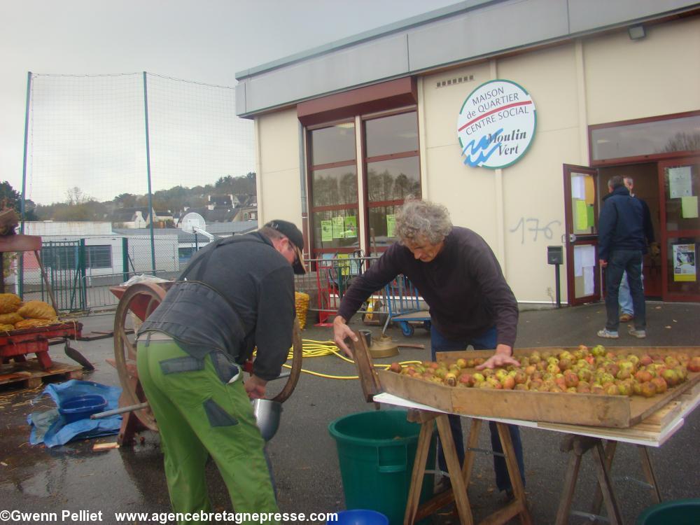 la pressée de pommes