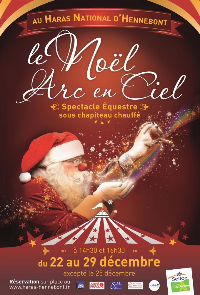 Affiche spectacle équestre de Noël