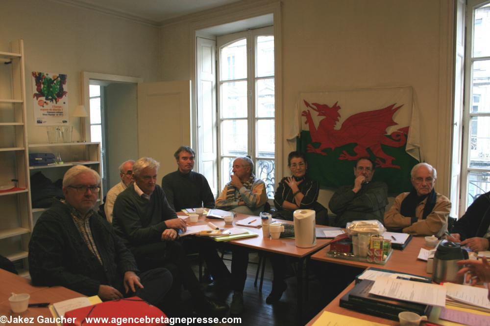 Réunion Semaines galloises à la Maison 
de l'Europe de Nantes en Bretagne