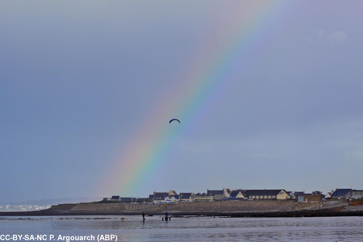 Arc-en-ciel au dessus de Penhors en Baie d'Audierne le 1er janvier 
2013