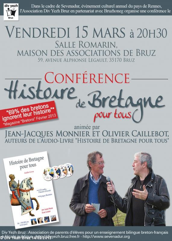 organisée par Div yezh Bruz en partenariat avec Bruzhoneg dans le cadre de Sevenadur  événement culturel sur le pays de Rennes