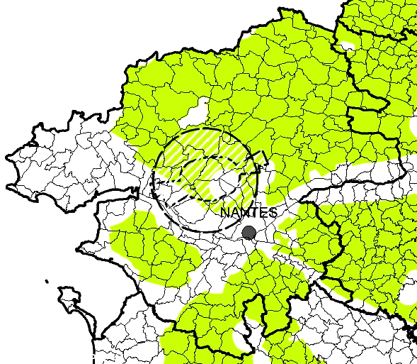 Zonages favorables à l'éolien en Loire-Atlantique