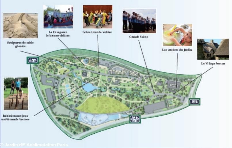 Plan du jardin extrait du PDF programme.