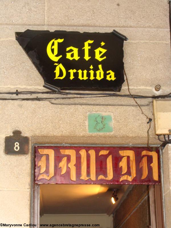 Ourense. Le café “Druida” le Druide.