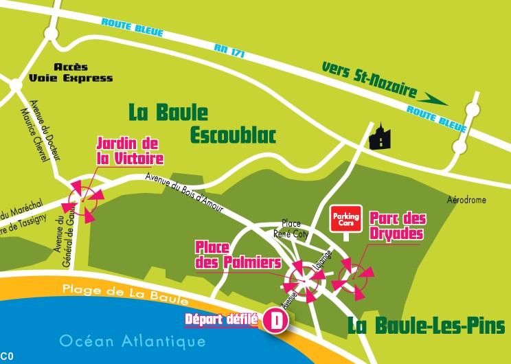 Pardon de La Baule 2013. Les lieux des animations.