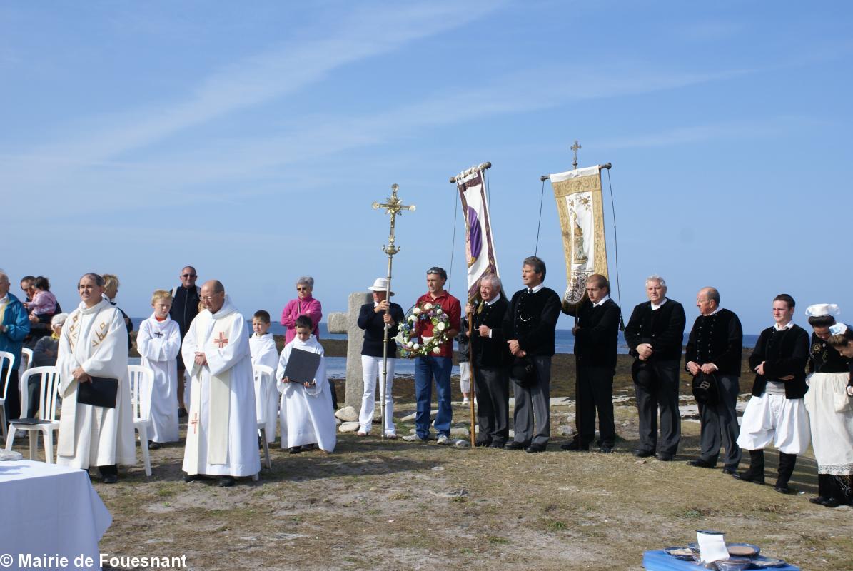 La messe, sur l'Ile Saint-Nicolas