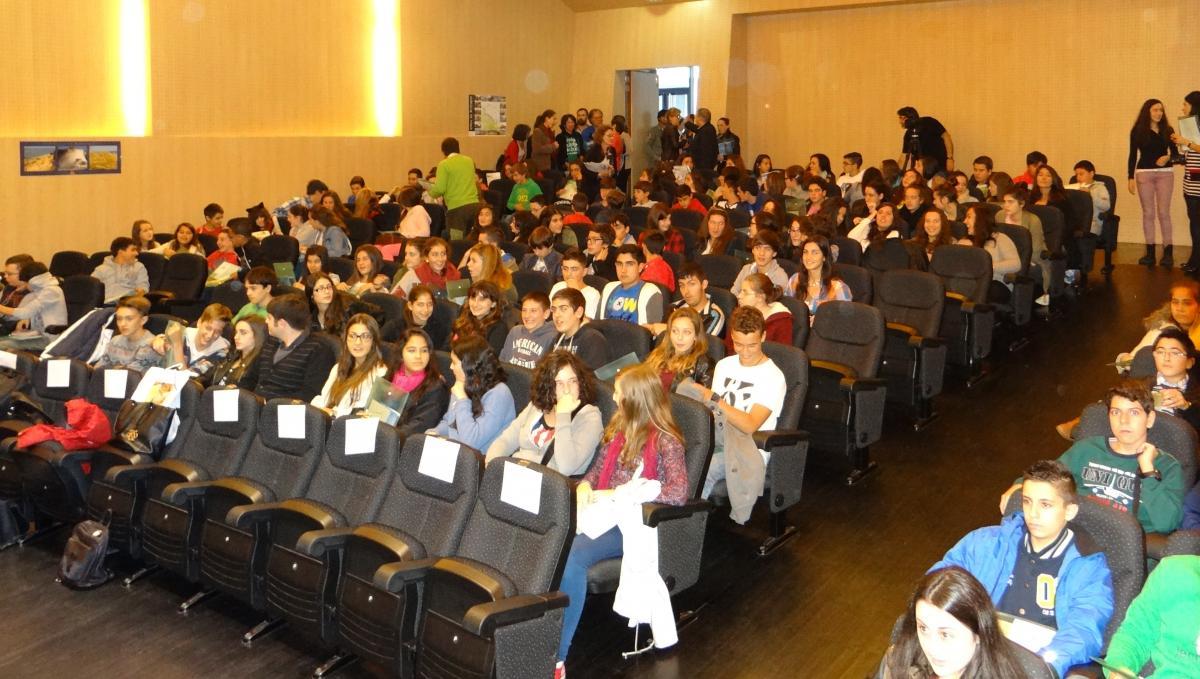 Les élèves réunis au Conservatoire de Santiago de Compostela.