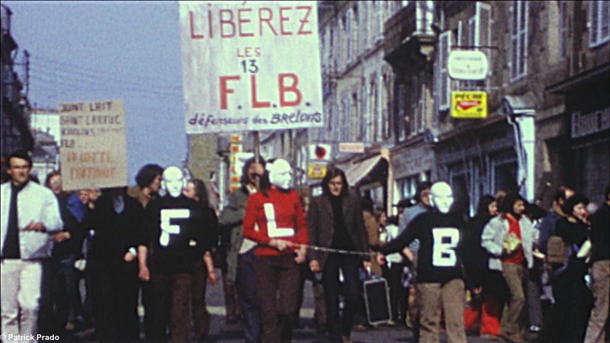 Manifestation de soutien aux prisonniers FLB, Pontivy 1972