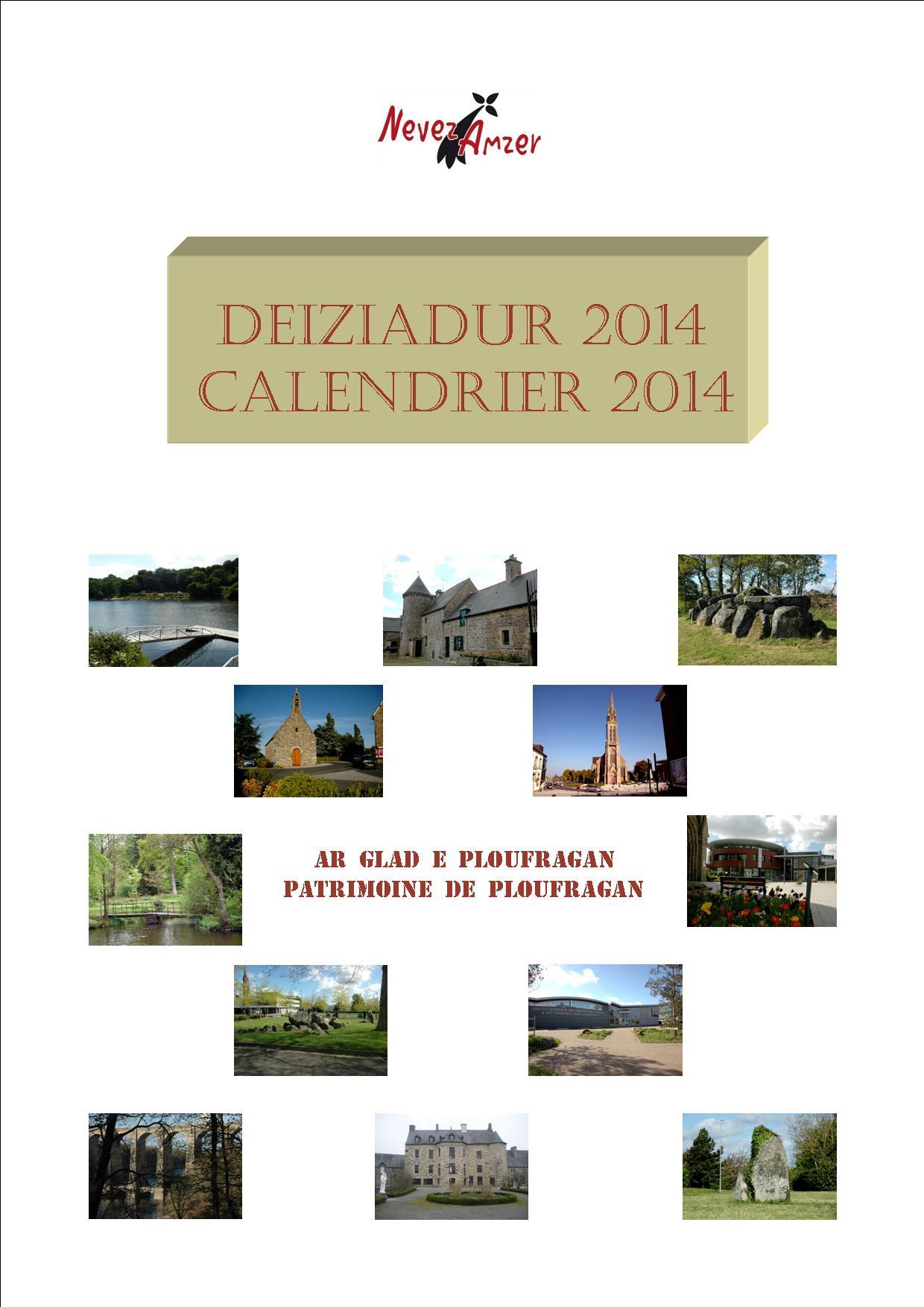 Calendrier 2014 Page de garde Nevez Amzer