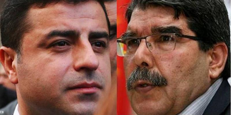 Selahattin Demirtas, co-président du BDP et Salih Müslim, co-président du PYD