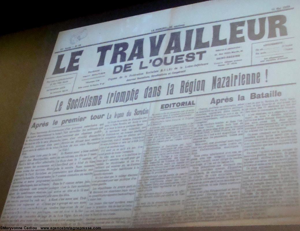 Le Travailleur de l’Ouest : le socialisme triomphe dans la région nazirienne. 1929.