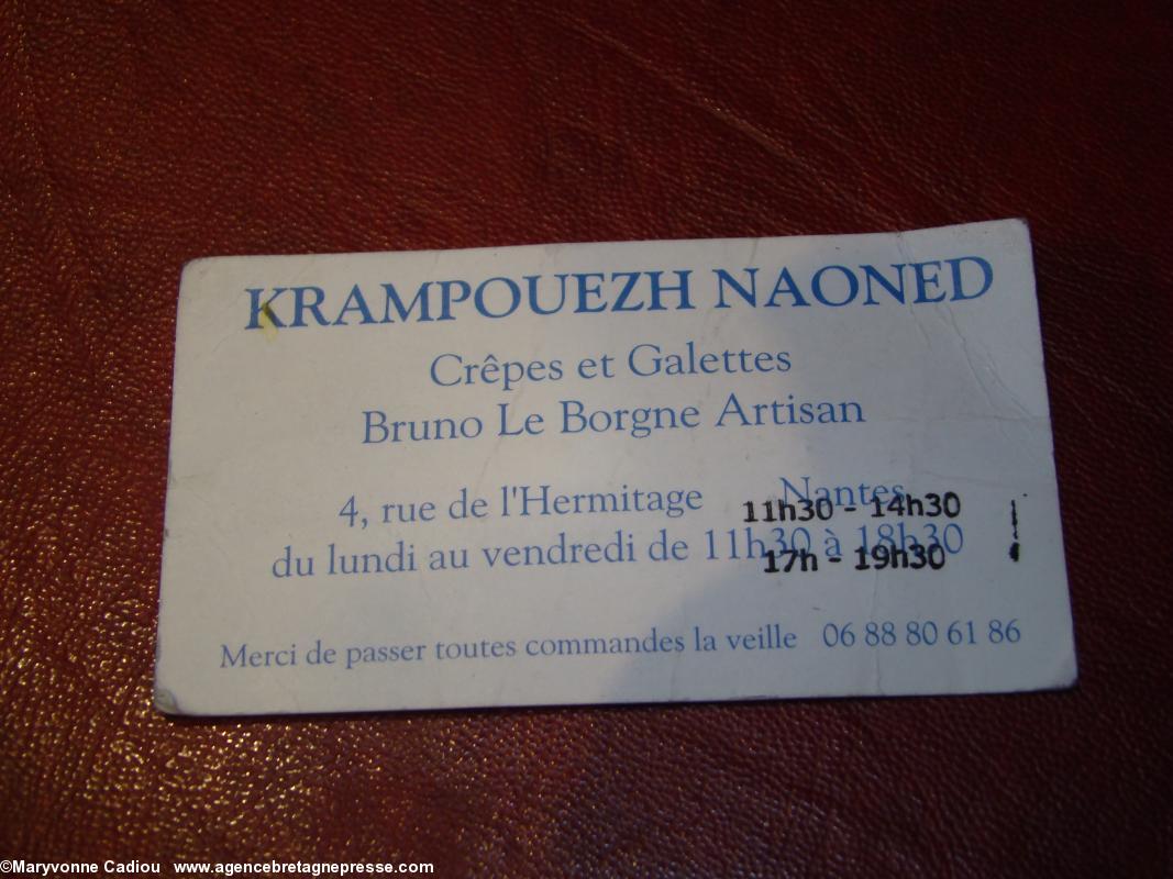 Carte de visite de Krampouezh Naoned.