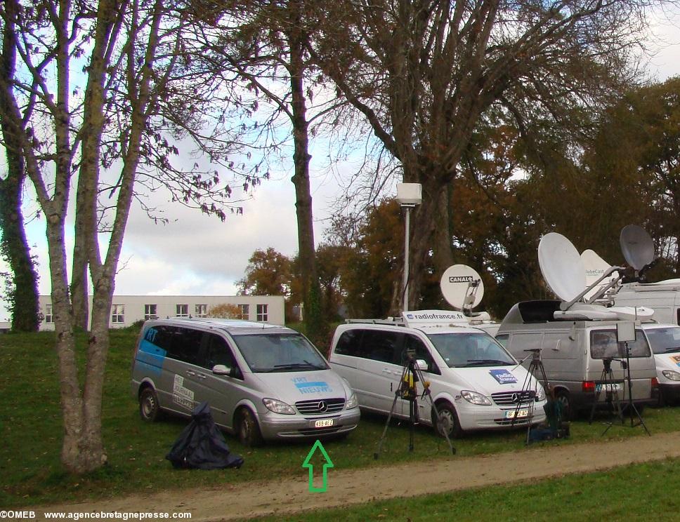 À Carhaix le 30 novembre 2013 la presse flamande.