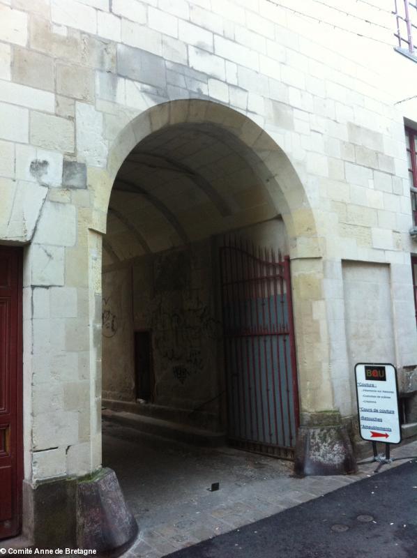 Le porche de la demeure du Chancelier Pierre Landais, premier ministre de François II.