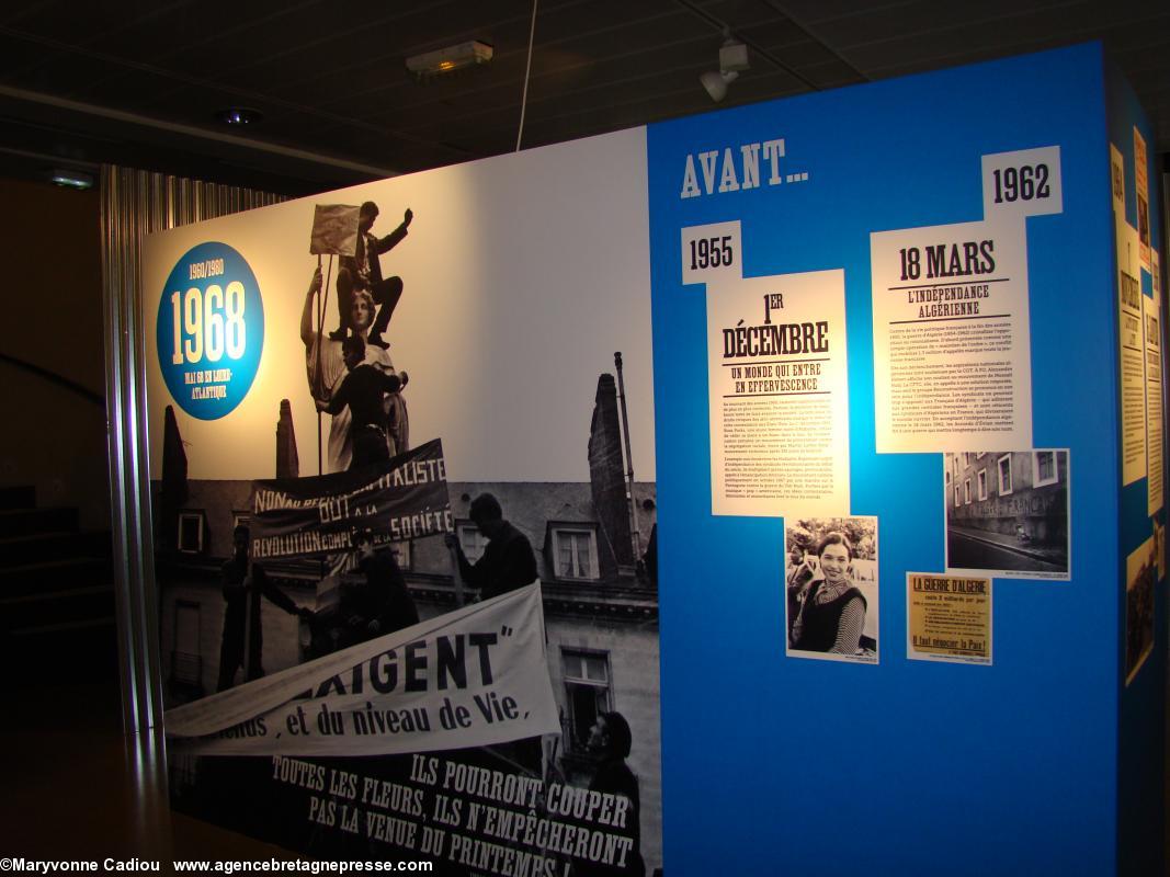 Histoire du syndicalisme ouvrier en Basse-Loire. Exposition à l'Hôtel du Département.