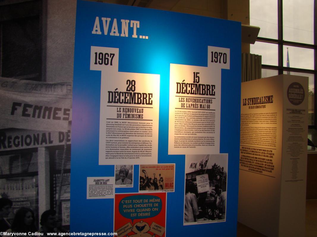 Histoire du syndicalisme ouvrier en Basse-Loire. Exposition à l'Hôtel du Département.