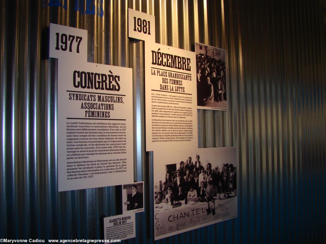 Histoire du syndicalisme ouvrier en Basse-Loire. Exposition à l'Hôtel du Département.