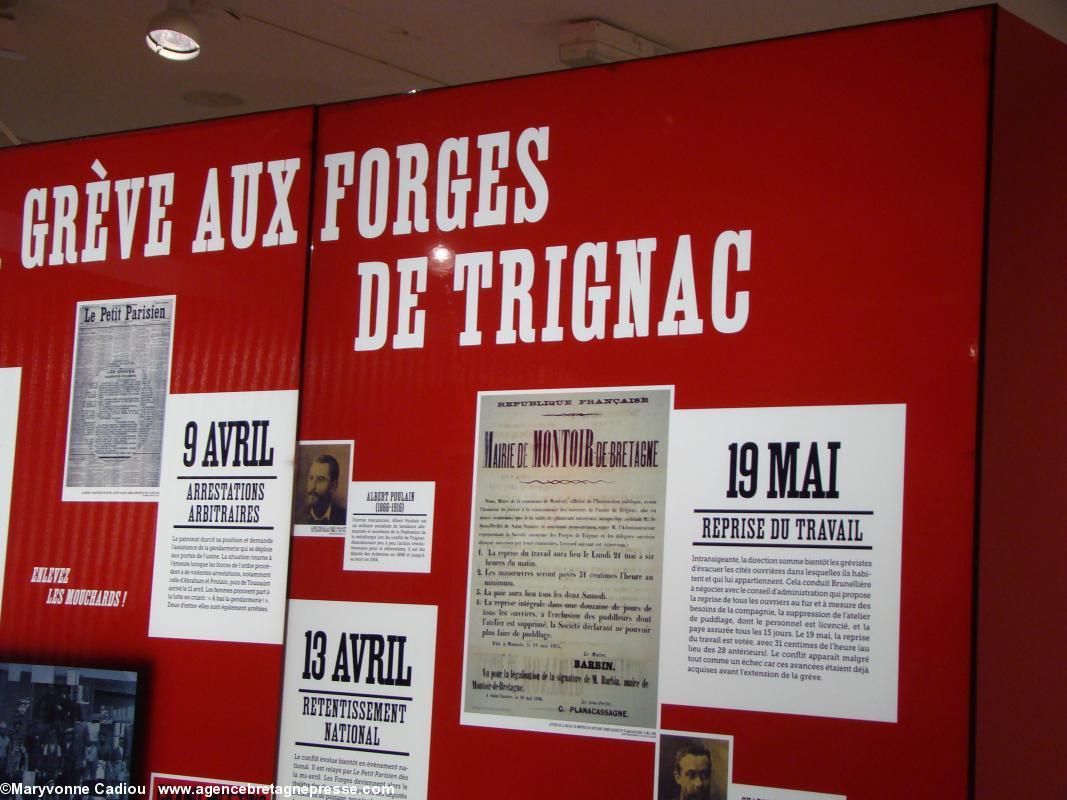 Histoire du syndicalisme ouvrier en Basse-Loire. Exposition à l'Hôtel du Département.