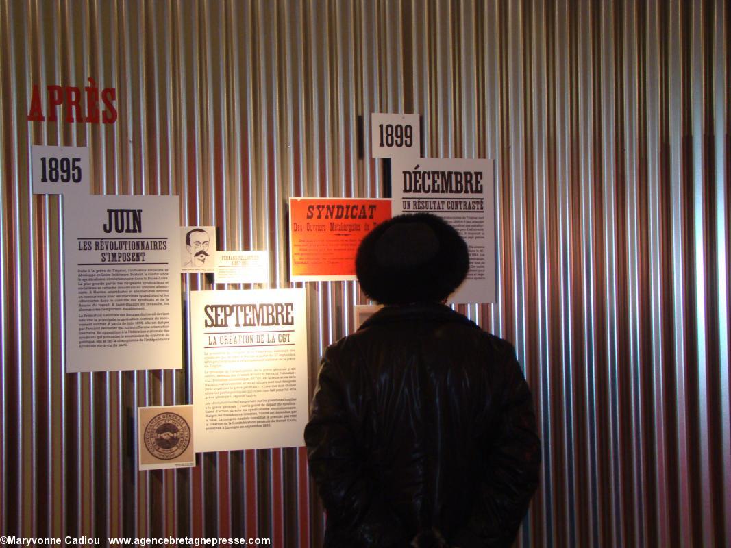 Histoire du syndicalisme ouvrier en Basse-Loire. Exposition à l'Hôtel du Département.