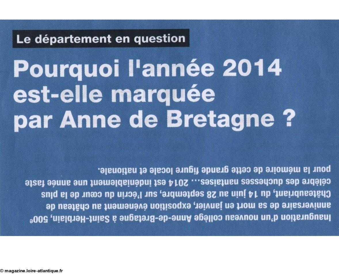 Magazine du Département de Loire-Atlantique, n° 129, février 2014, p. 33 version papier.