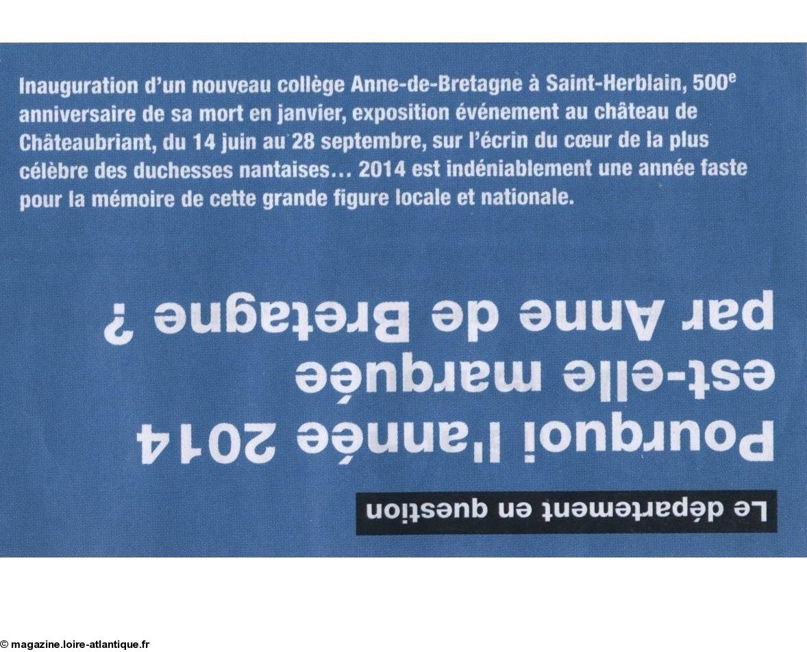 Magazine du Département de Loire-Atlantique, n° 129, février 2014, p. 33 version papier.