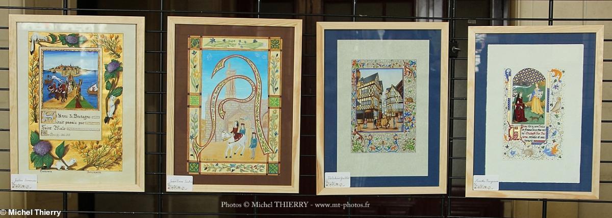 concours enluminures Tro Breizh Anne de Bretagne : quelques enluminures