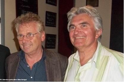 Daniel Cohn-Bendit et Gilles Denigot, à Nantes en 2011, dans le local de François de Rugy rue Paul Bellamy. (Ph. Collection particulière Gilles Denigot).