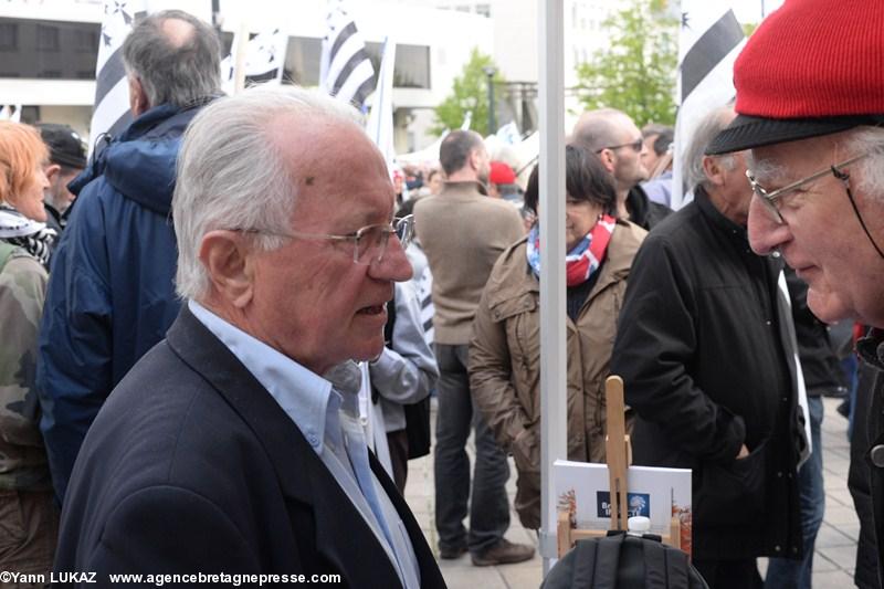 Nantes, 19 avril 2014, manifestation. Patrick Mareschal, Yannig Baron.