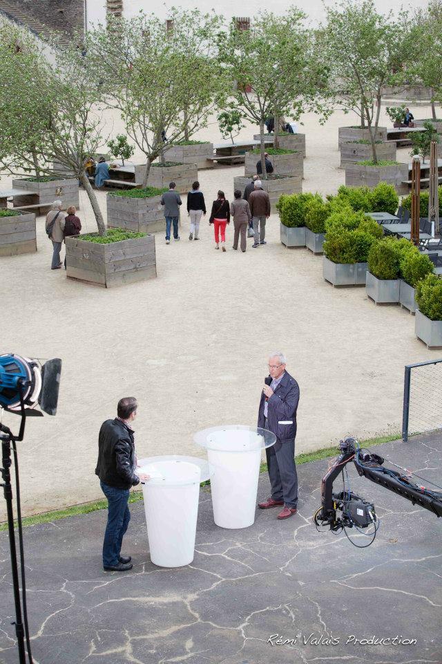 Jacky Flippot du Comité Anne de Bretagne 2014 avec Emmanuel Faure au Château des Ducs de Bretagne à Nantes