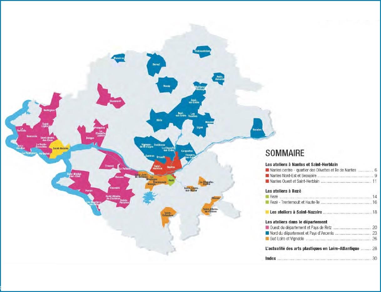 Les villes de Loire-Atlantique.