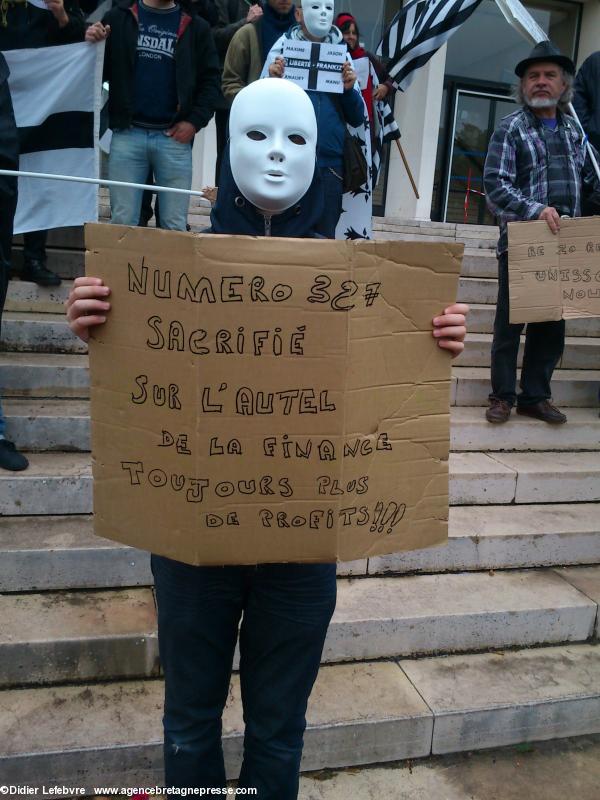 Manifestation du 1er mai des Bonnets rouges à Saint-Nazaire